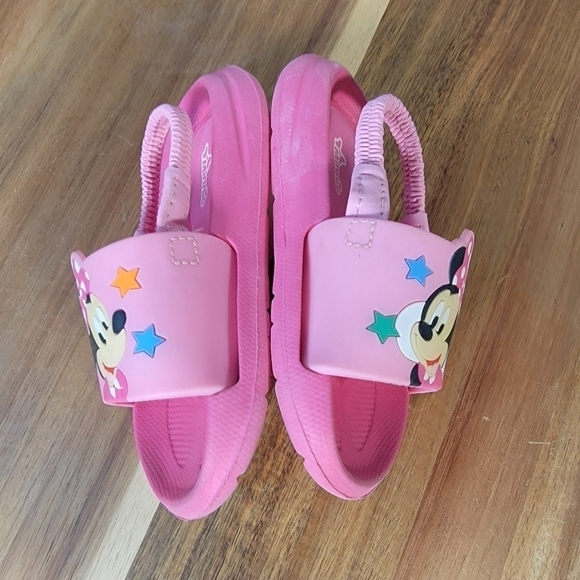 Disney Minnie Mouse Pink Slides Sandals Size 5 / 6 - Picture 11 of 15